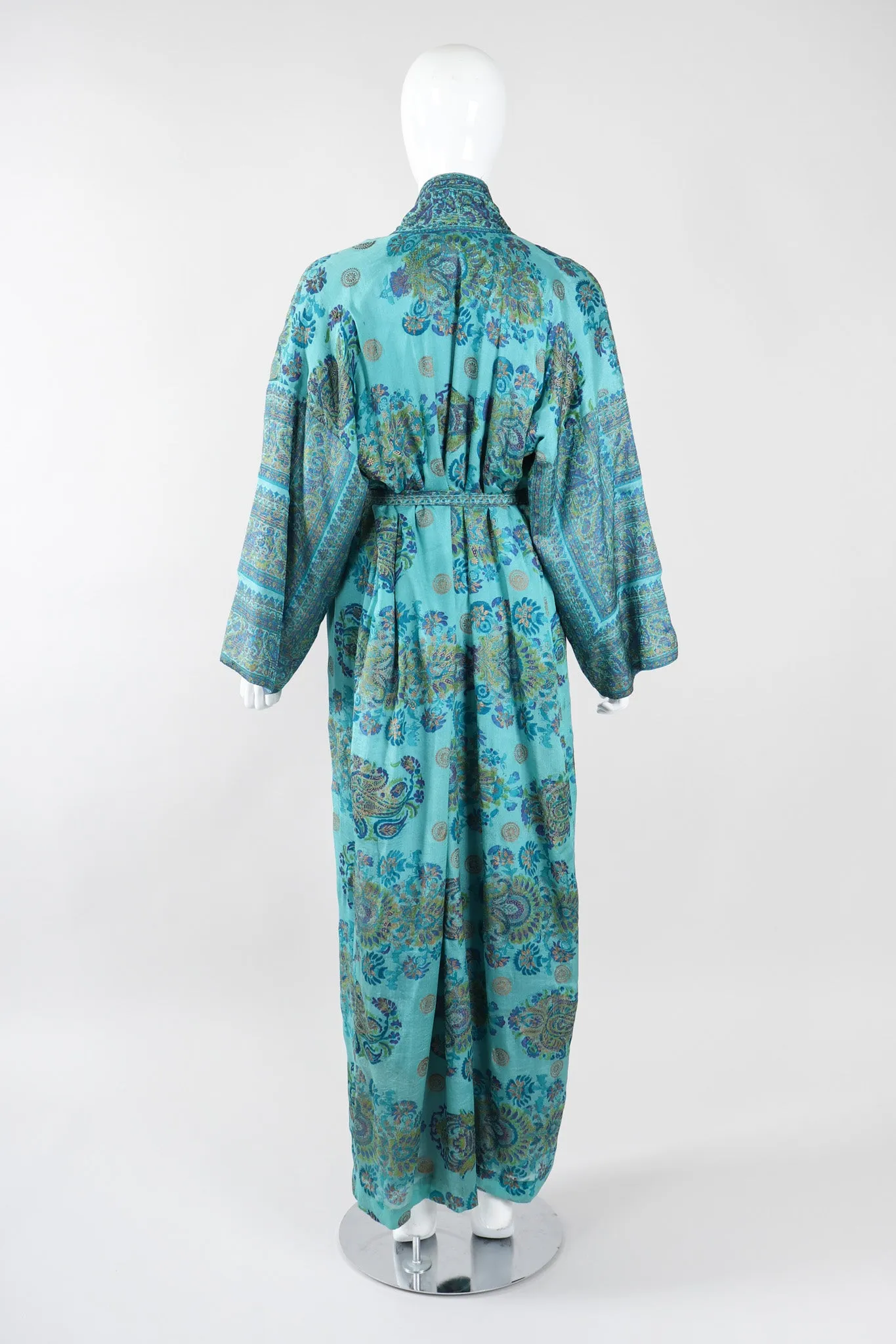Silk Block Print Caftan