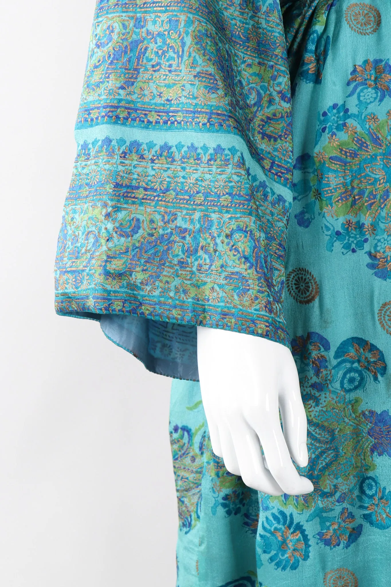 Silk Block Print Caftan