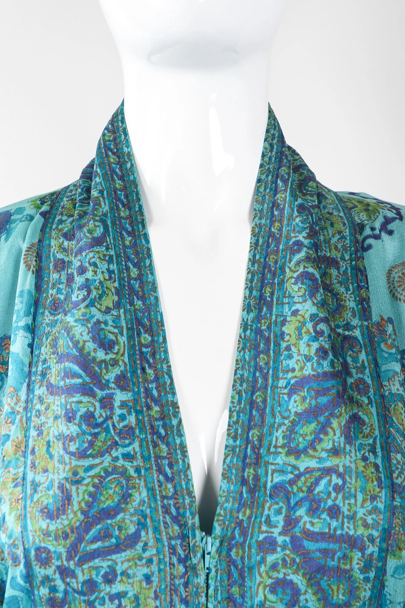 Silk Block Print Caftan