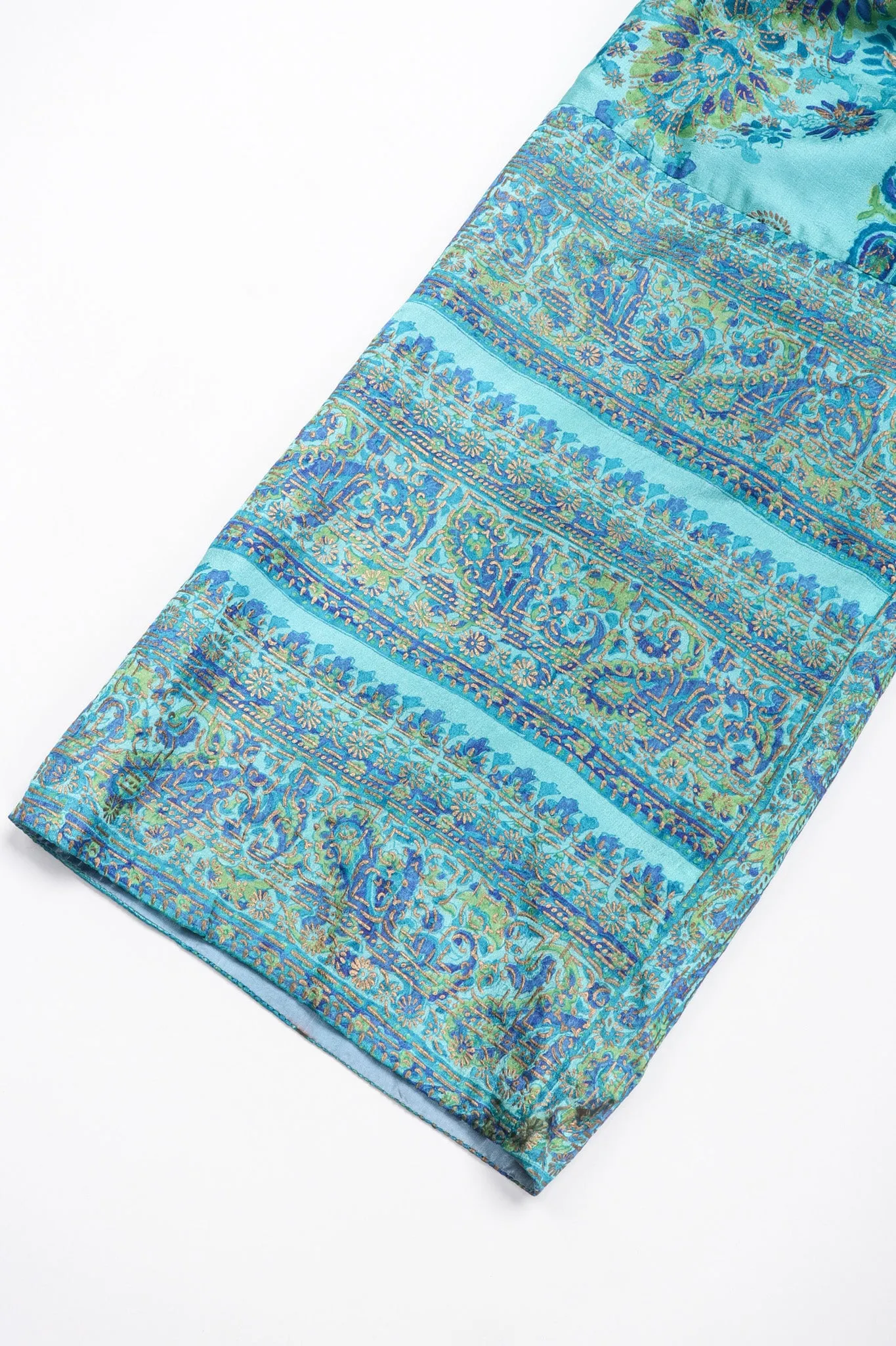 Silk Block Print Caftan