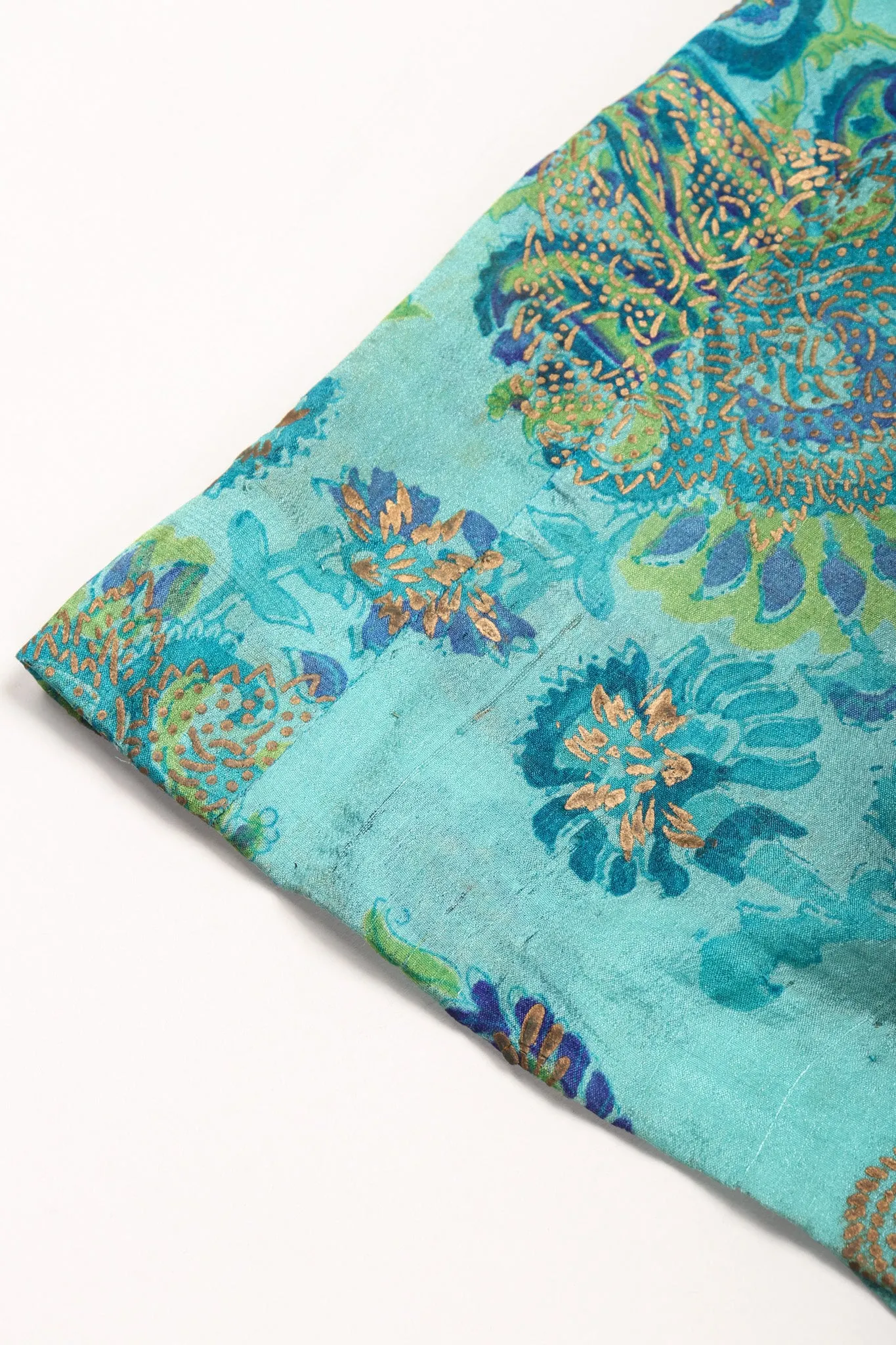 Silk Block Print Caftan
