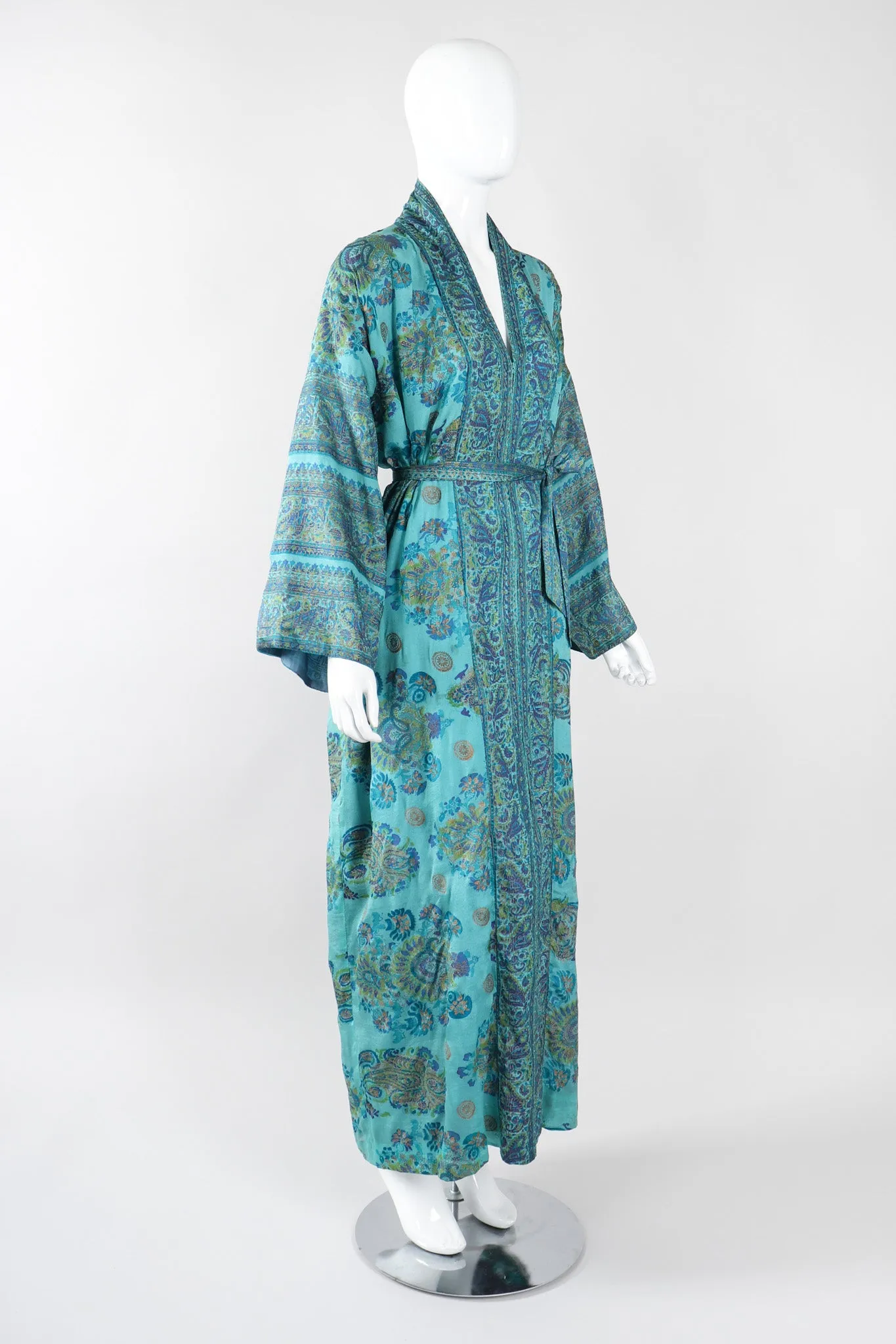 Silk Block Print Caftan
