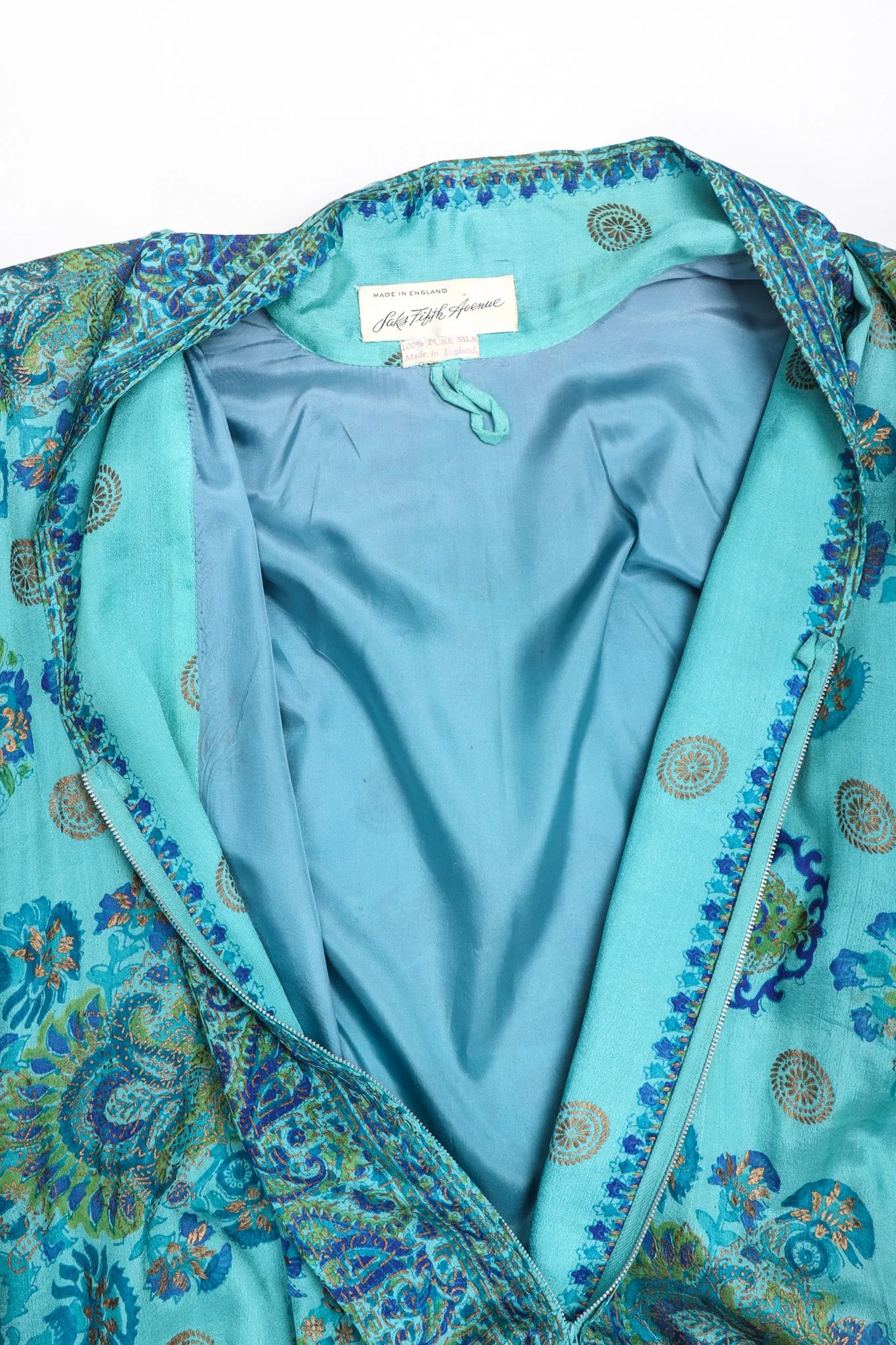 Silk Block Print Caftan
