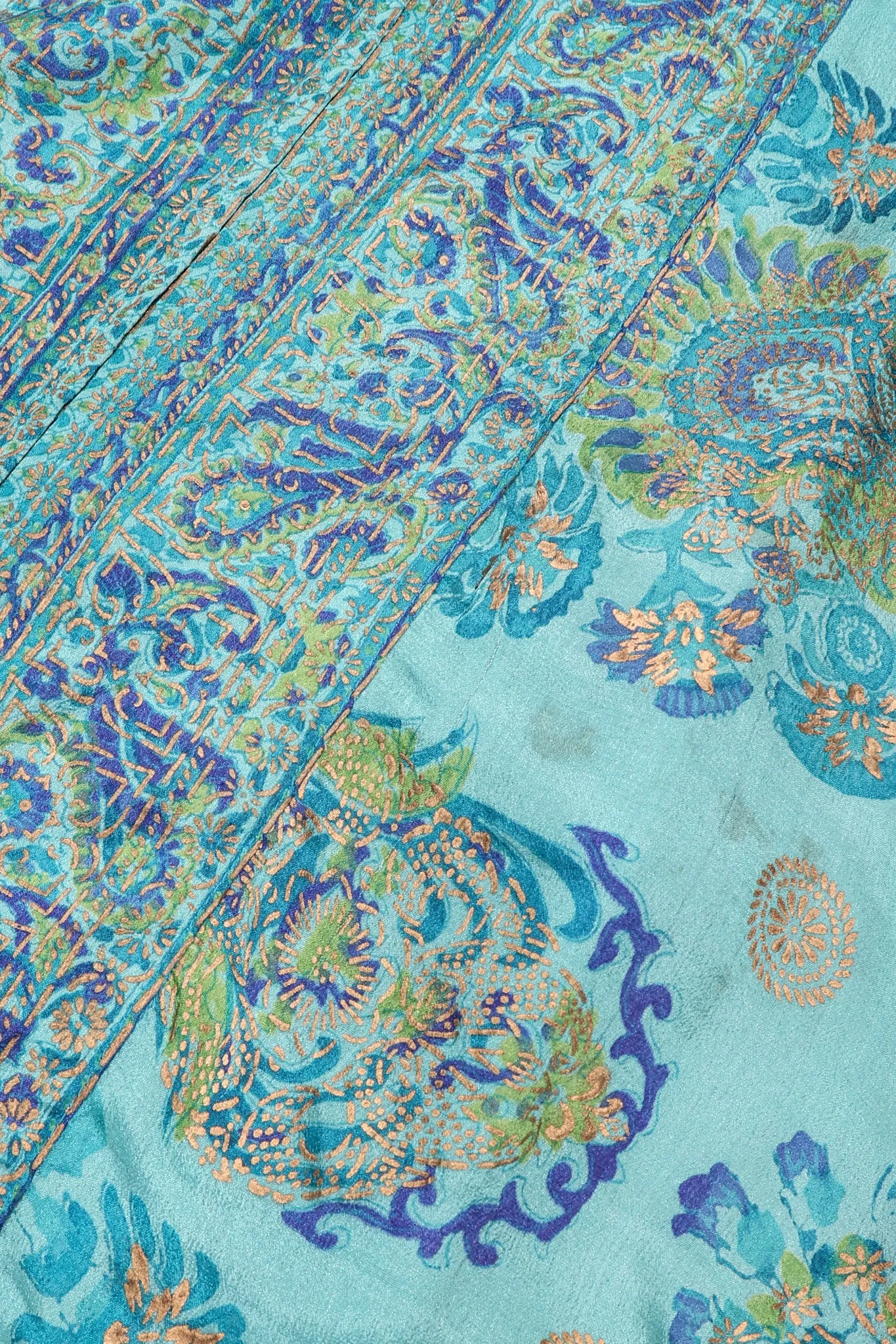 Silk Block Print Caftan