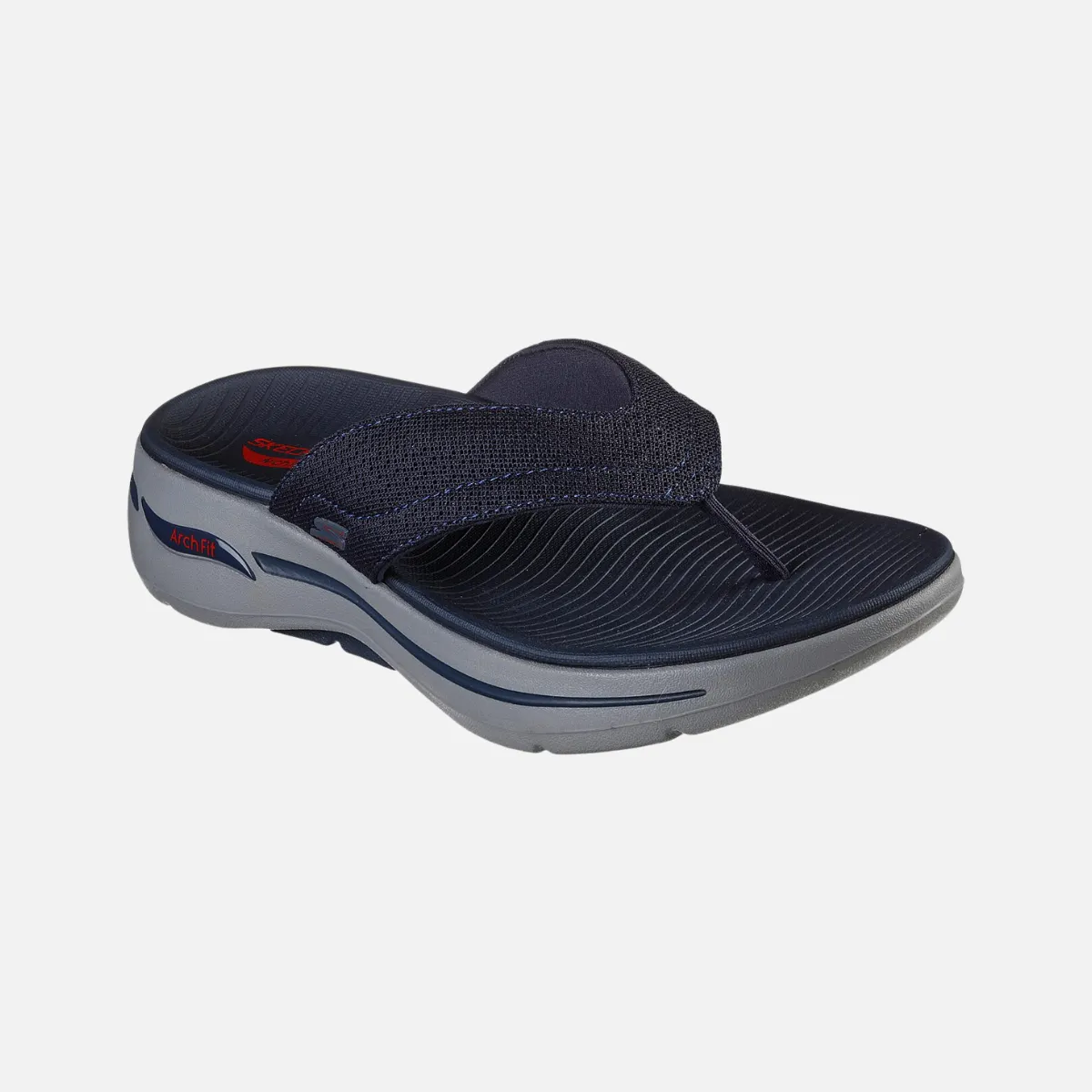 Skechers Men's GOwalk Arch Fit On-The-GO Slippers -Navy/Red