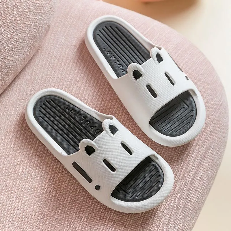 Slippers Men  Women Outdoor Summer Soft Bottom Comfortable Bathing Non-slip Deodorant Cute Household Sandals Slippers