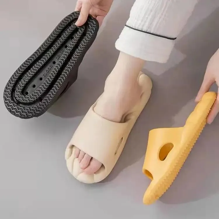Slippery Sandals and Slippers for Men and Women Home Indoor Non-slip Mute Deodorant Guests Summer Slippers Bathroom Bath Couple Flip Flops