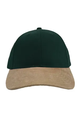 SMF Green Faux Suede Bill Cap