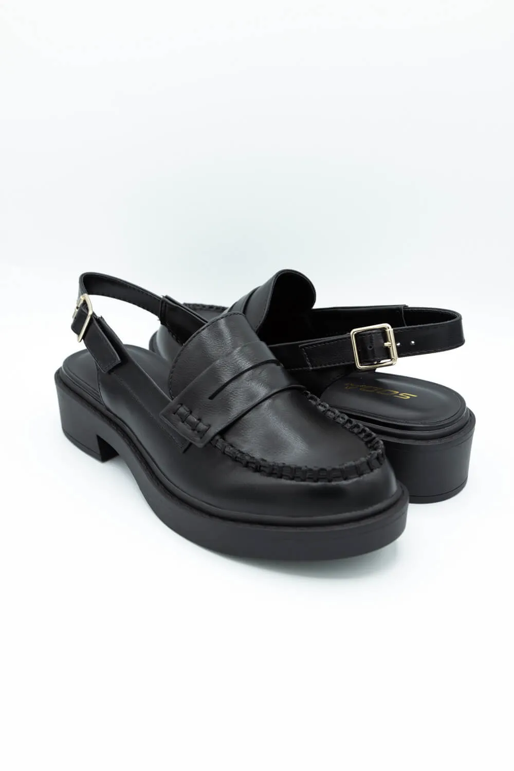Soda Tarot Slingback Mules for Women in Black | TAROT-S BLACK