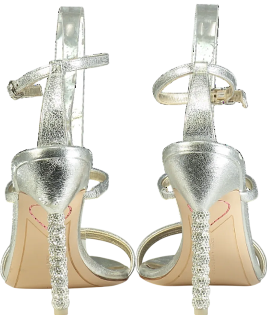 Sophia Webster Metallic Rosalind Crystal Sandal UK 7 EU 40 👠