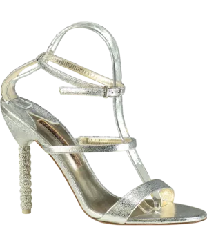 Sophia Webster Metallic Rosalind Crystal Sandal UK 7 EU 40 👠