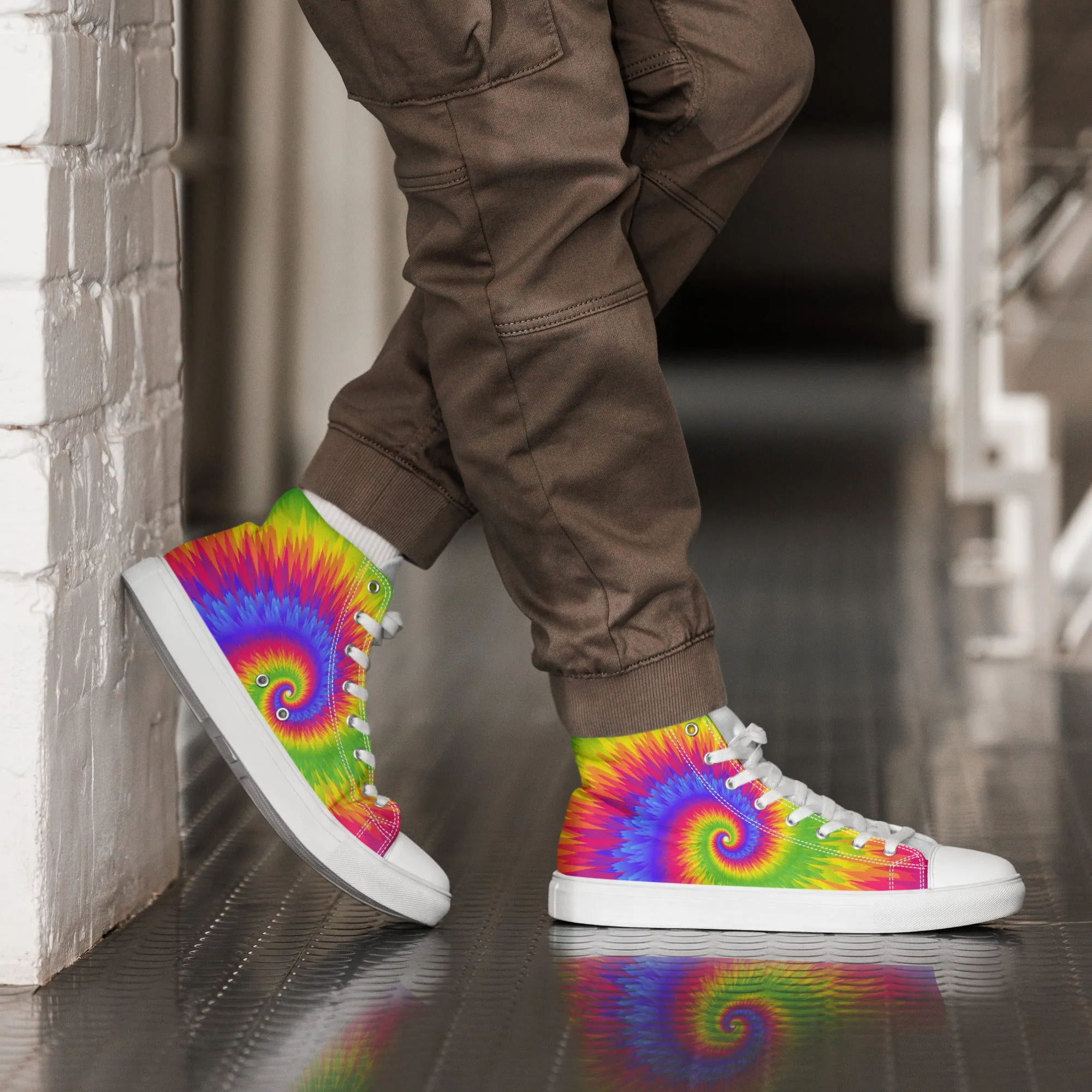 Spiral Dye Pride High Top Shoes
