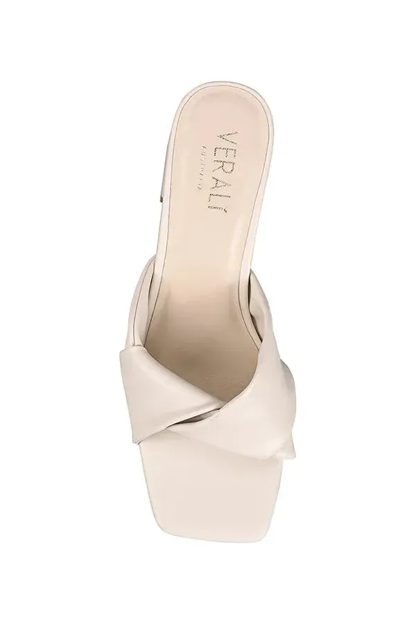 Stella Block Heel Mules Bone
