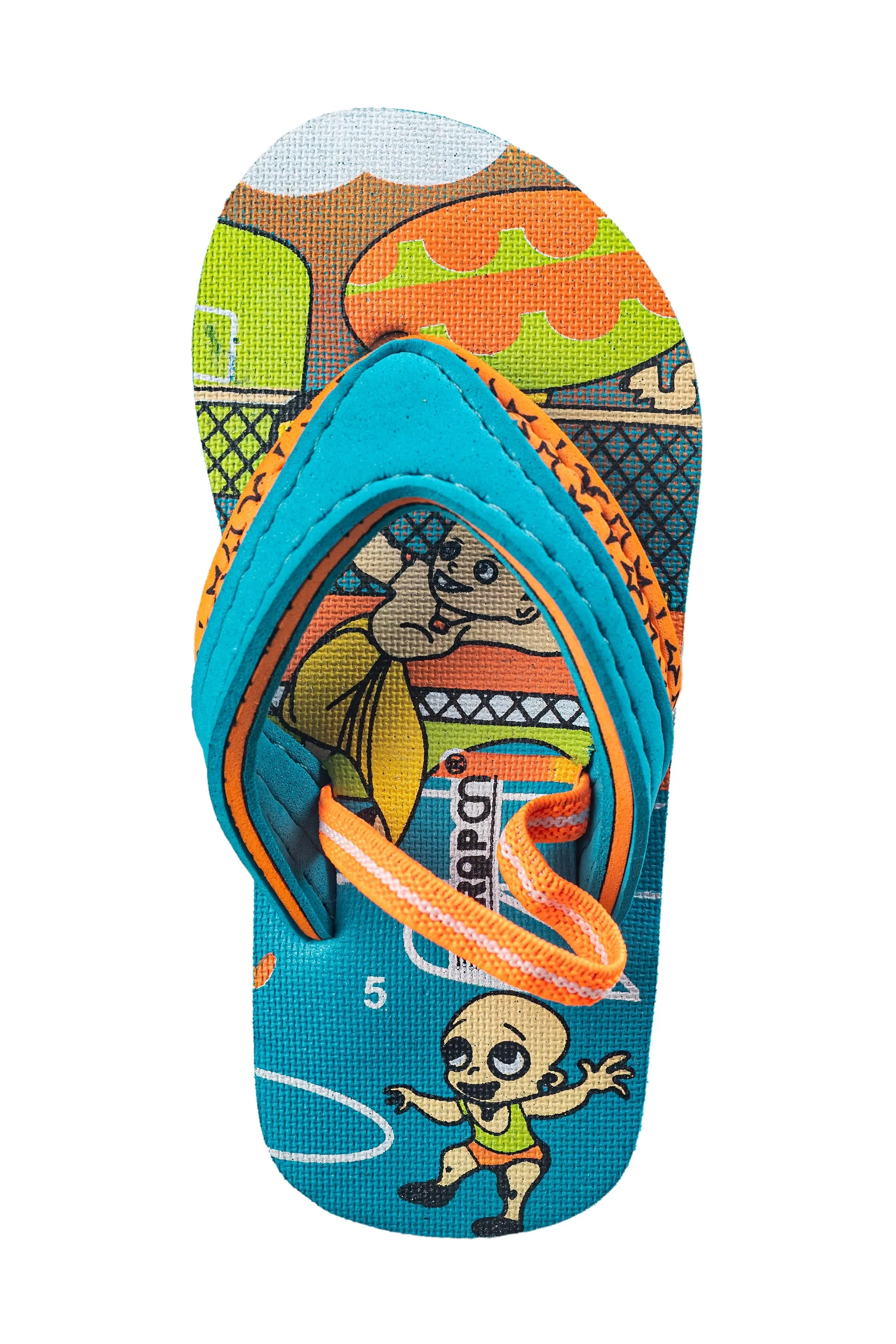 Strap On Children Aqua / Orange Hawai