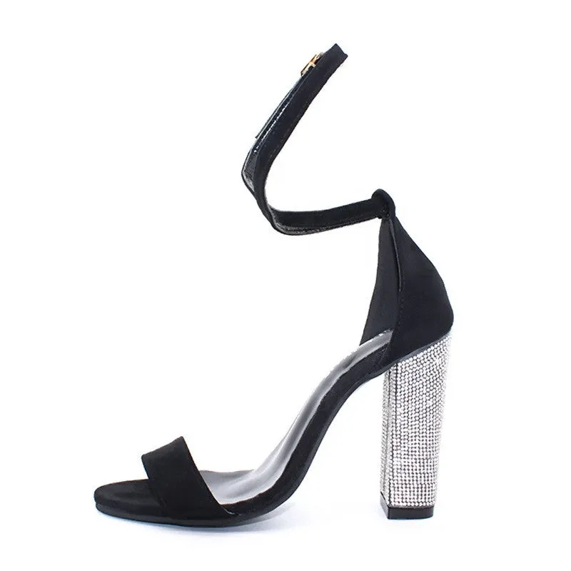 Summer Luxury Ladies Sandals Fashion Sexy Party Elegant Casual Sexy High Heels Crystal