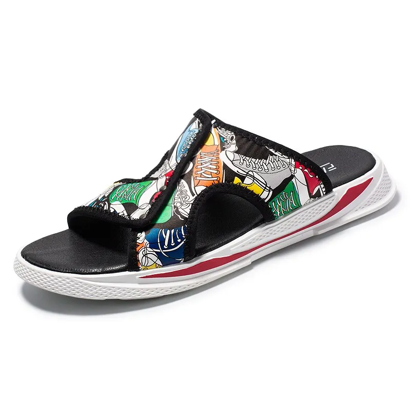 Summer Men's Slippers Fashion Outdoor Slides Indoor Non-slip Slippers Beach Flip Flops Personalized Men Slippers