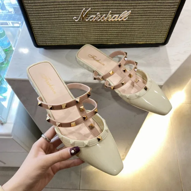Summer New Rivet Ladies Slippers