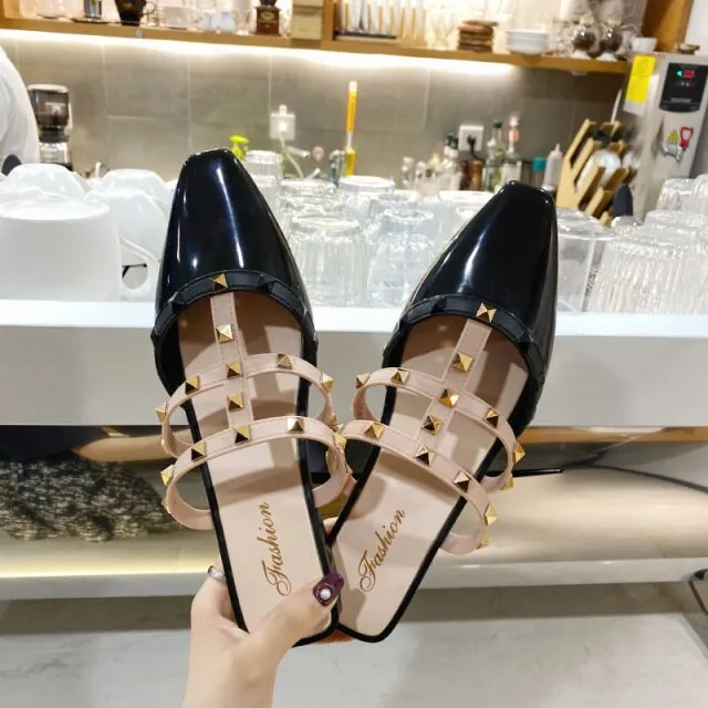 Summer New Rivet Ladies Slippers