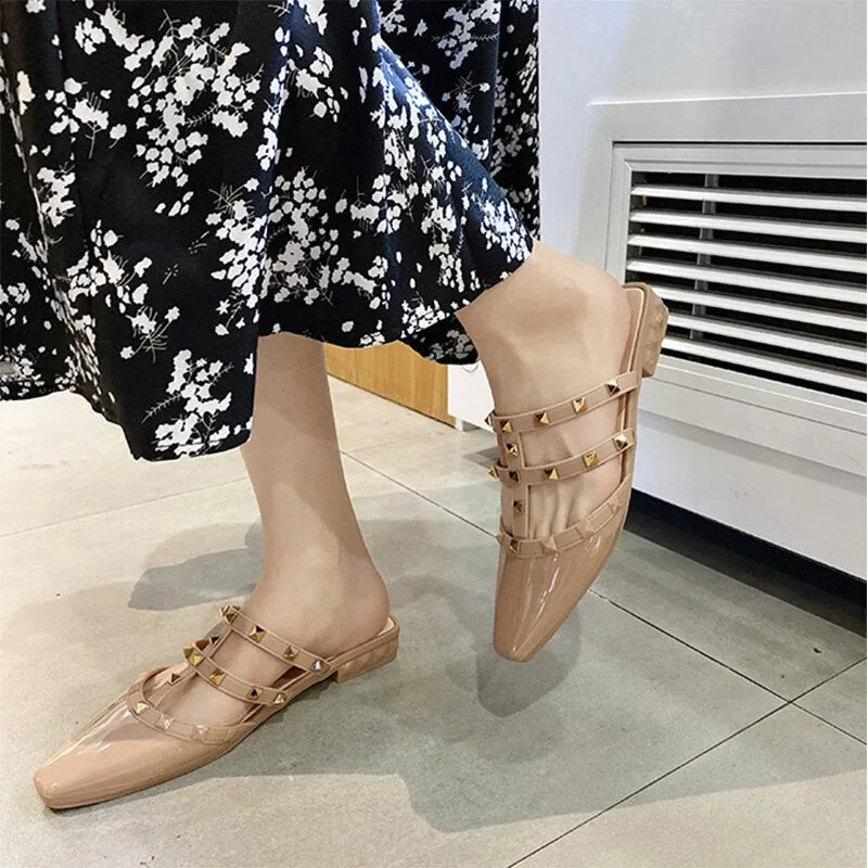 Summer New Rivet Ladies Slippers