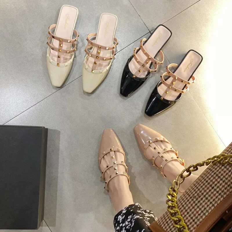 Summer New Rivet Ladies Slippers