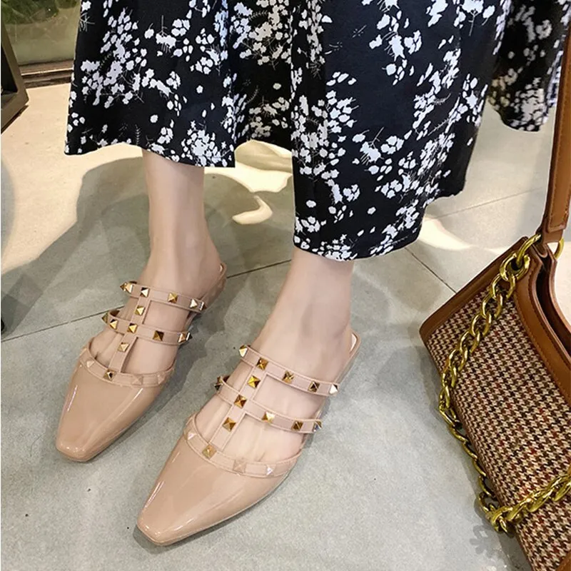 Summer New Rivet Ladies Slippers