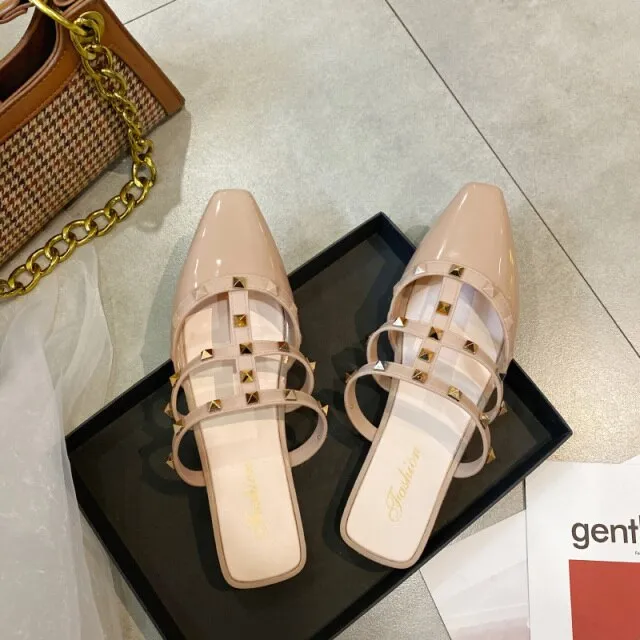 Summer New Rivet Ladies Slippers
