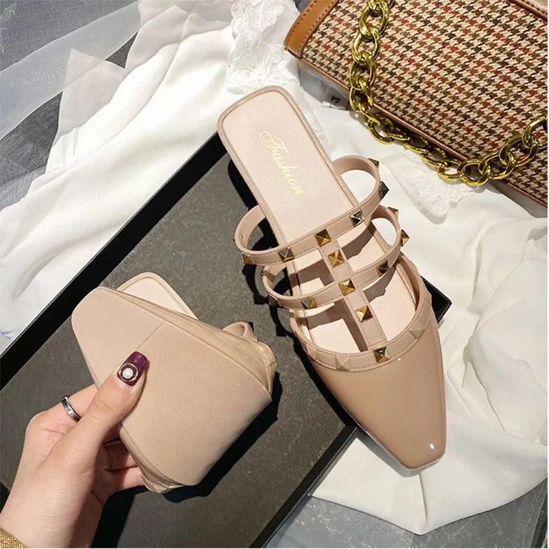 Summer New Rivet Ladies Slippers