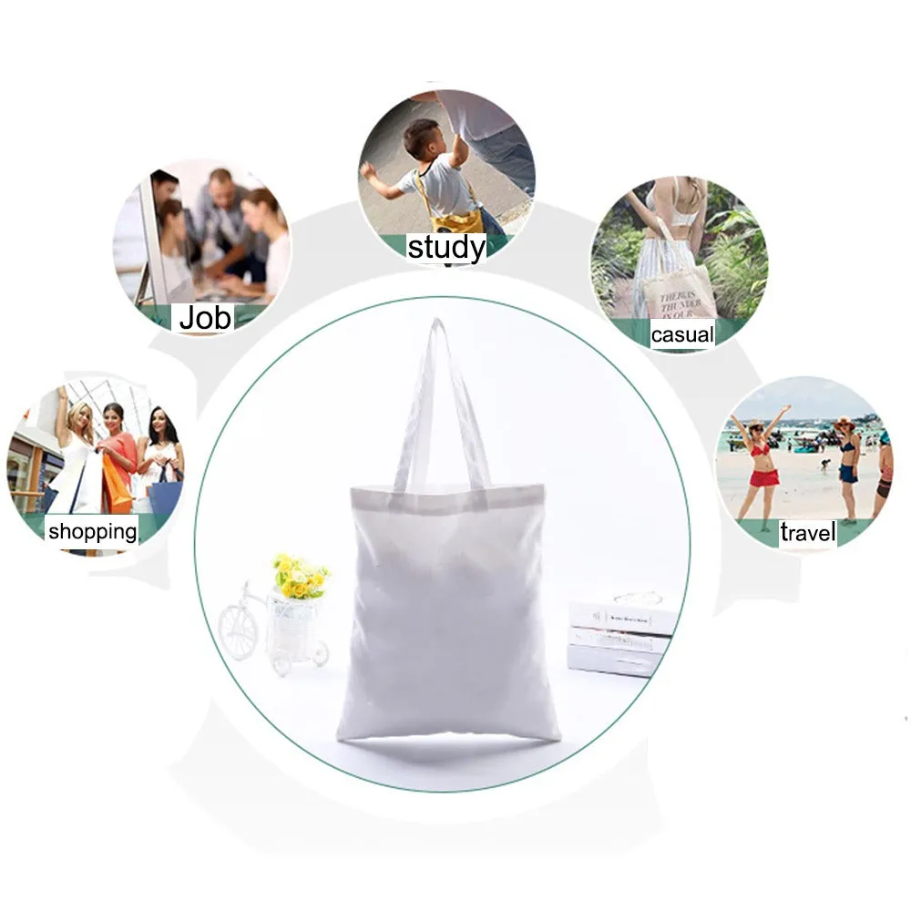 Summer Time White Canvas Bag C