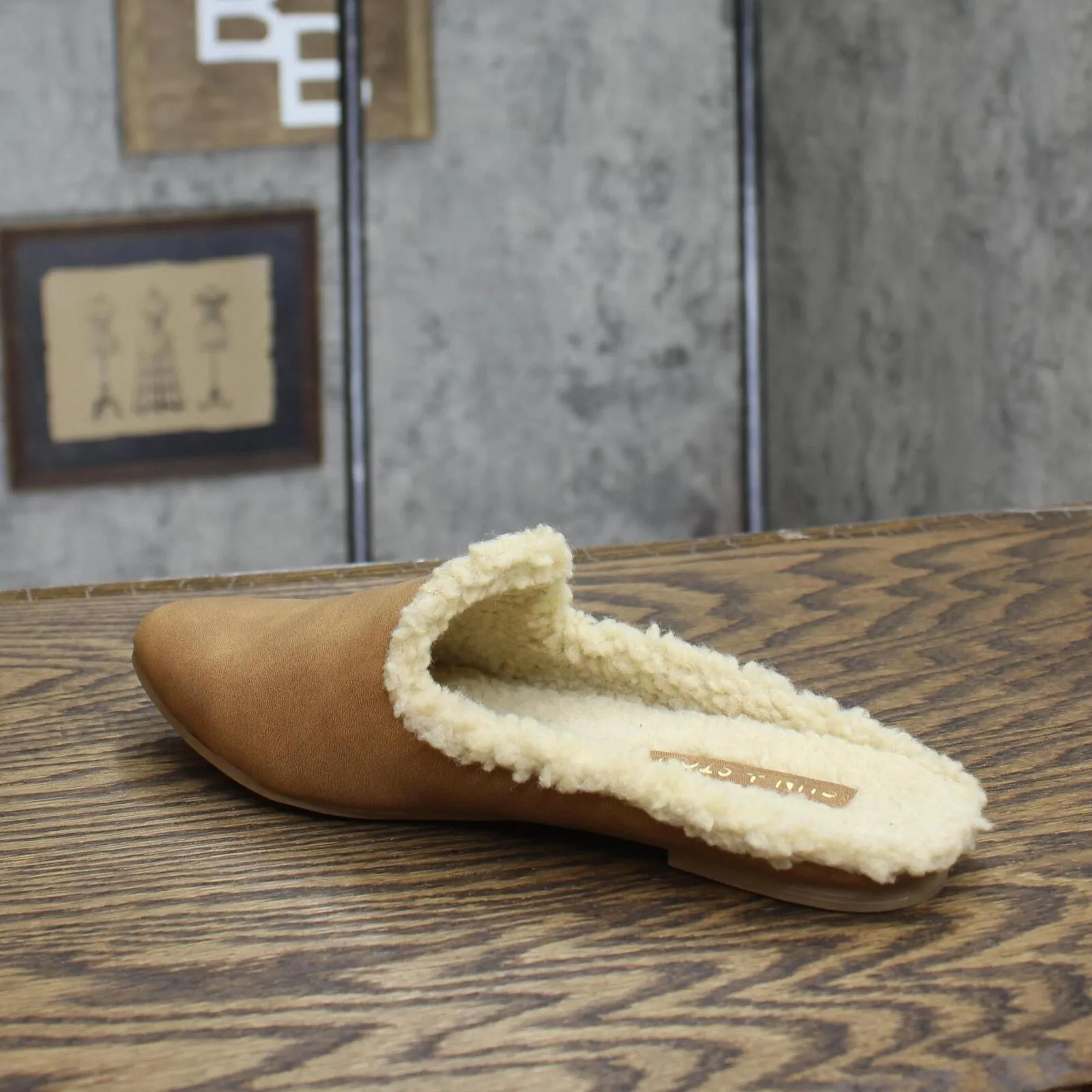 Sun   Stone Womens Ninna Mules Amputee Replacement Right Shoe Only Brown 6M