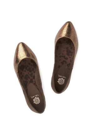 Sunrise Metallic Ballet Flats