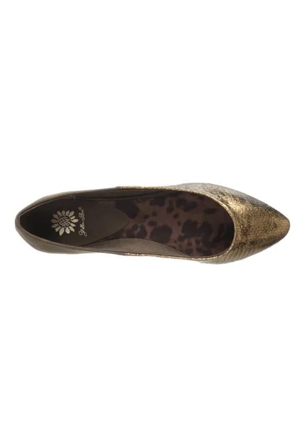 Sunrise Metallic Ballet Flats
