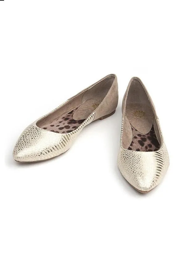 Sunrise Metallic Ballet Flats