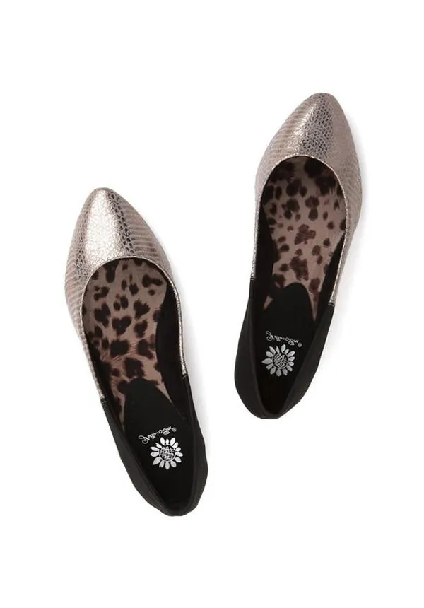 Sunrise Metallic Ballet Flats