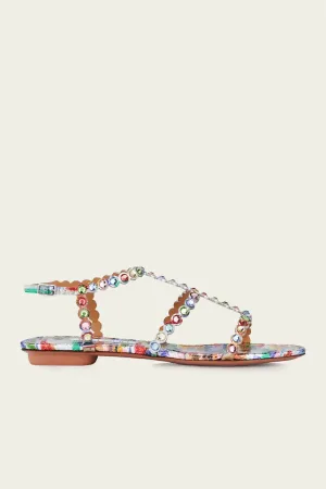 Tequila Sandal Flat in Rainbow