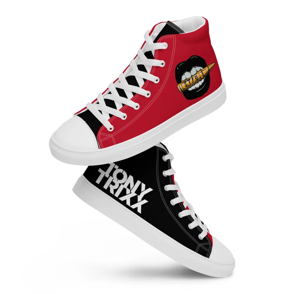 Tony Trixx Chicago Women’s high top canvas shoes - Red