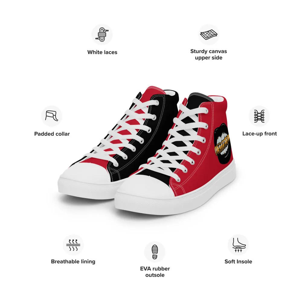 Tony Trixx Chicago Women’s high top canvas shoes - Red