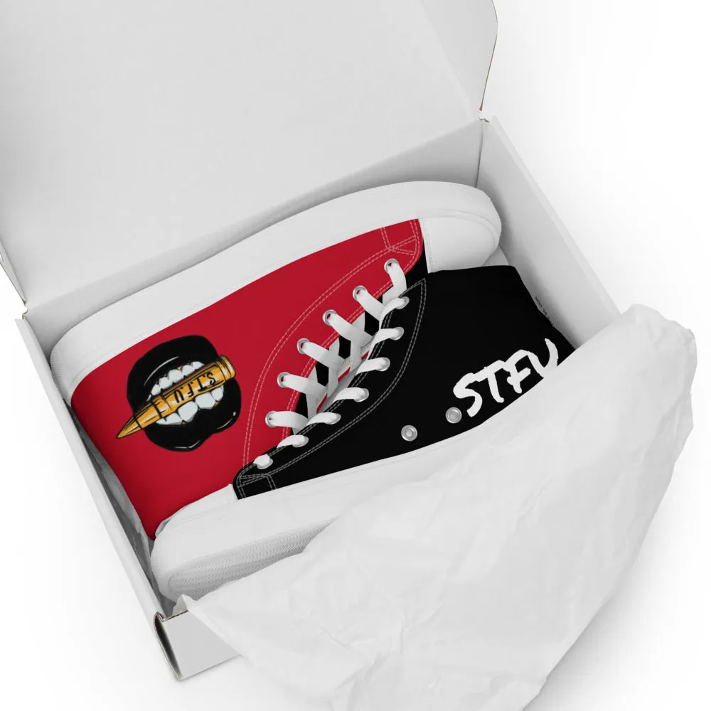 Tony Trixx Chicago Women’s high top canvas shoes - Red