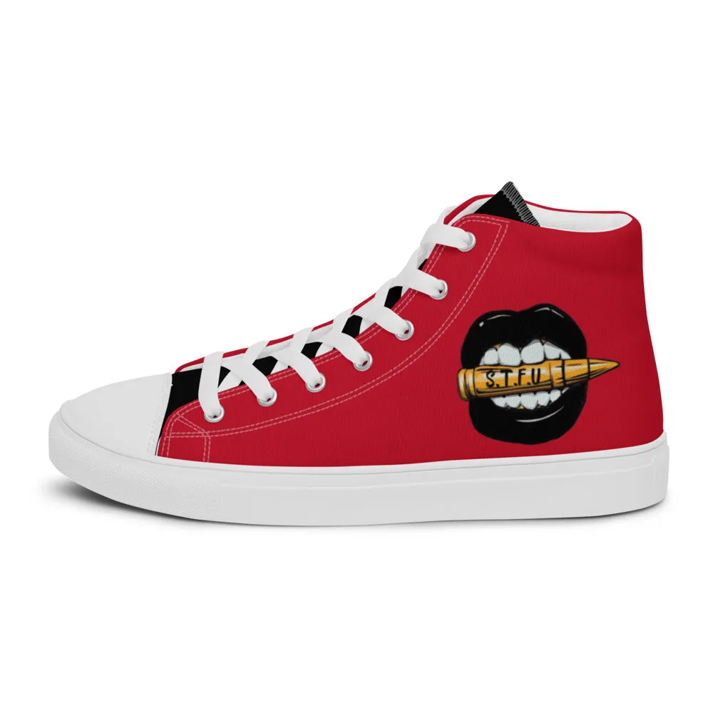 Tony Trixx Chicago Women’s high top canvas shoes - Red