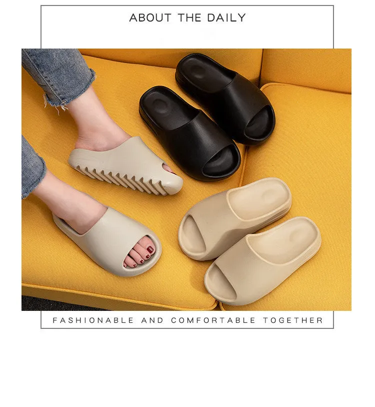 Unisex  Home Soft Slippers Thick Sole Non-slip Indoor Shoes