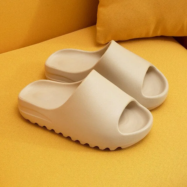 Unisex  Home Soft Slippers Thick Sole Non-slip Indoor Shoes
