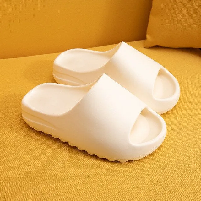 Unisex  Home Soft Slippers Thick Sole Non-slip Indoor Shoes