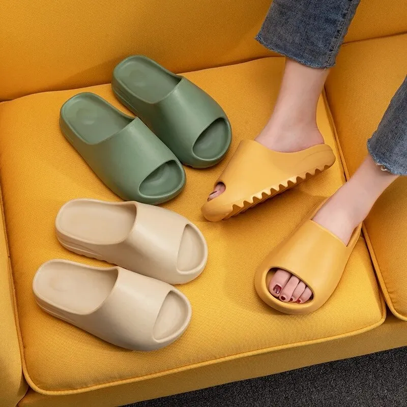 Unisex  Home Soft Slippers Thick Sole Non-slip Indoor Shoes