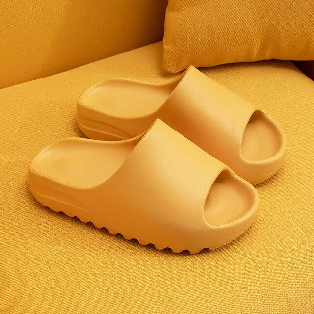 Unisex  Home Soft Slippers Thick Sole Non-slip Indoor Shoes