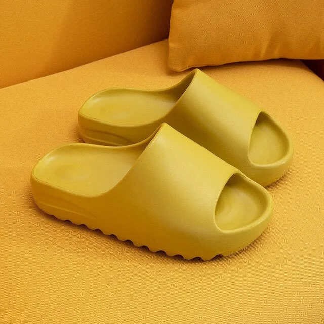Unisex  Home Soft Slippers Thick Sole Non-slip Indoor Shoes