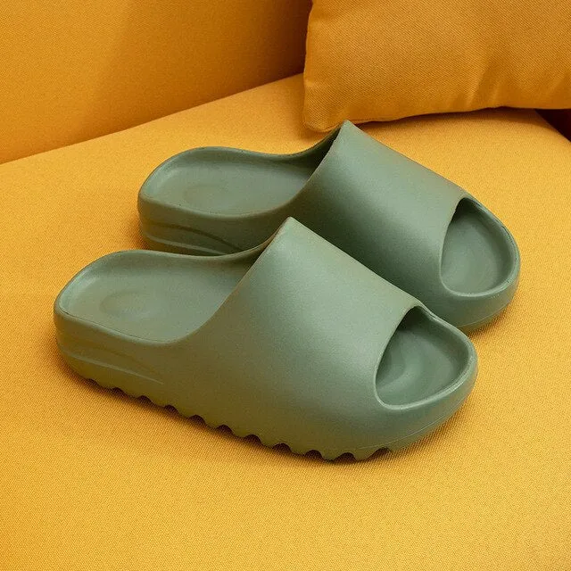 Unisex  Home Soft Slippers Thick Sole Non-slip Indoor Shoes