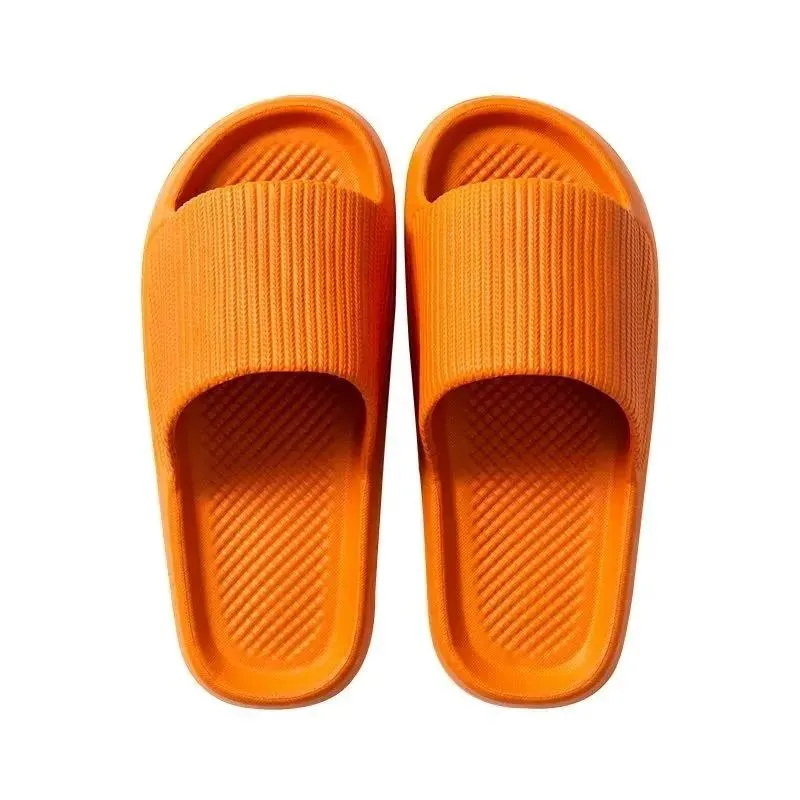 Unisex Stepping on Shit Slippers Ladies Summer Home Non-slip Bathroom Bath Couple Slippers Sandals and Slippers Men Outer Wear Light Flip Flops