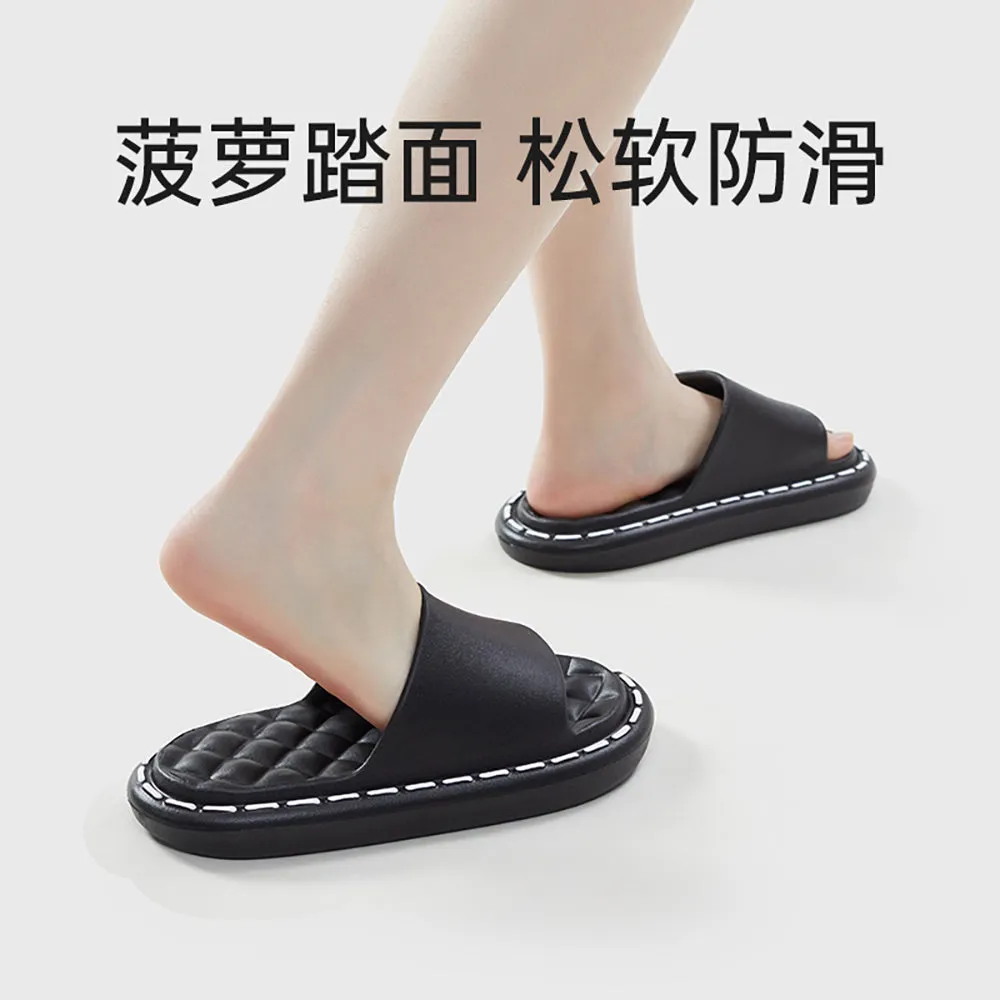 UTUNE Indoor Outdoor Slippers - Mysterious Black, Size 40-41