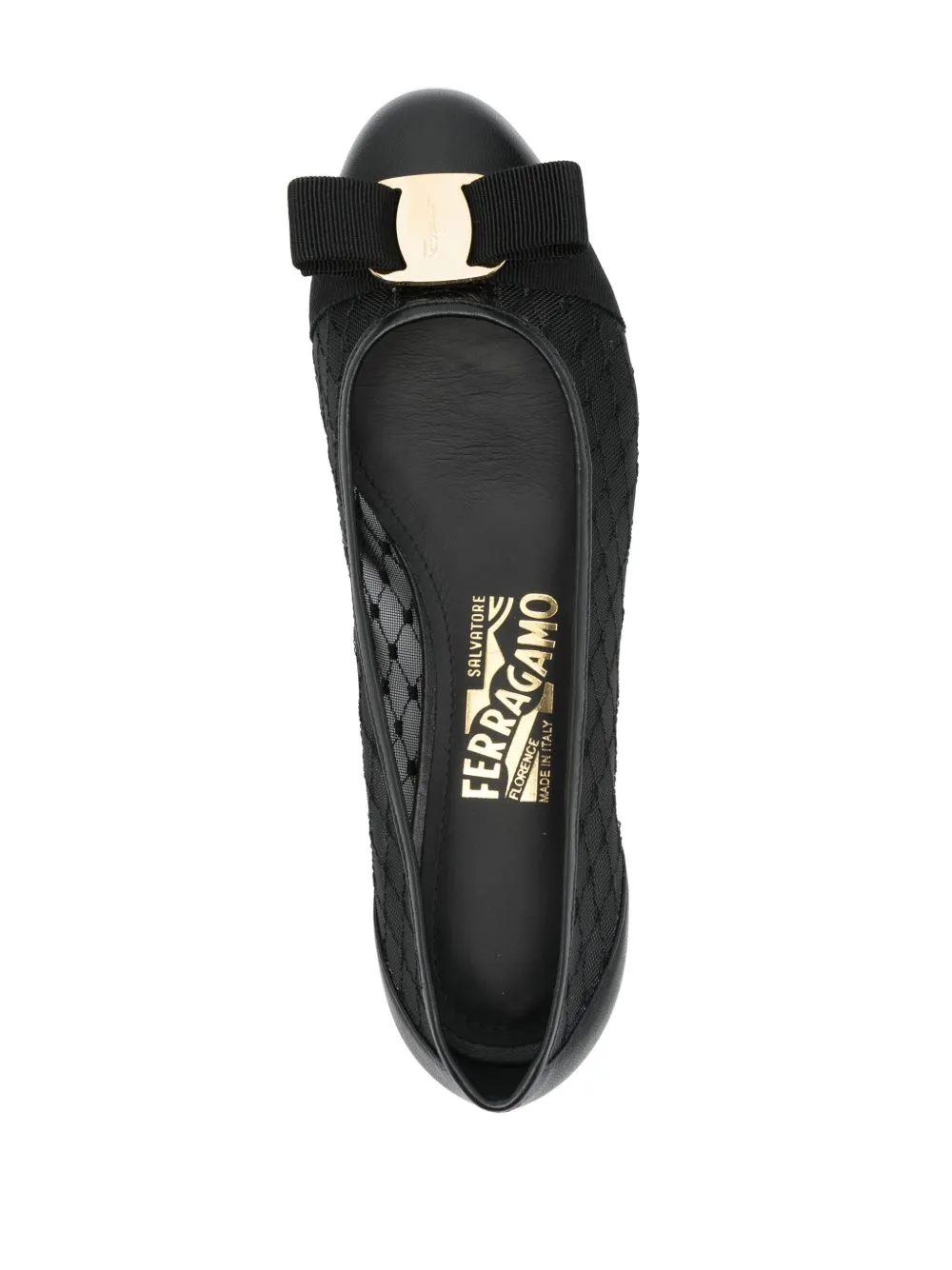 Varina mesh leather ballet flats