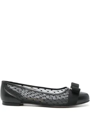 Varina mesh leather ballet flats