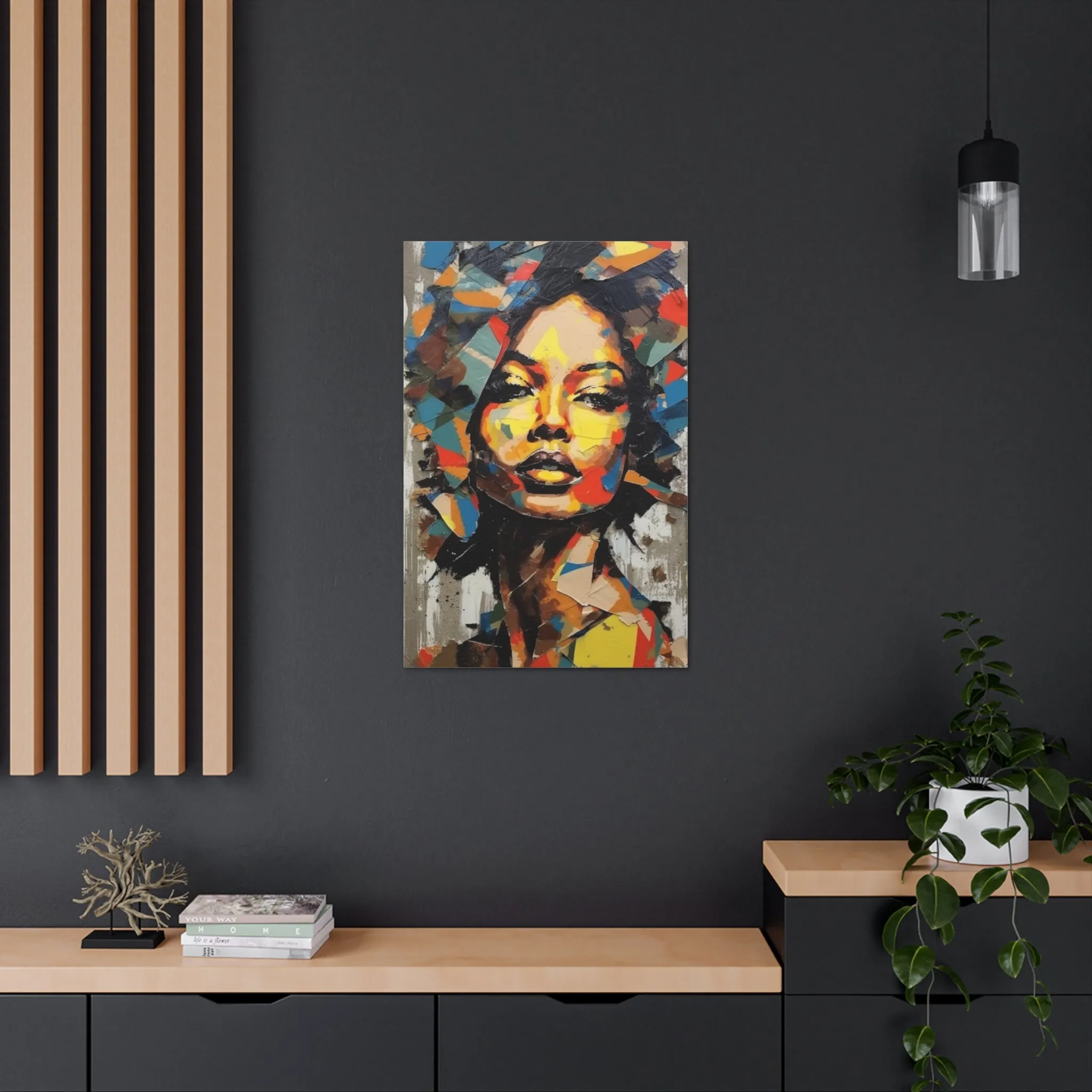 Vibrant Essence: An Abstract Celebration of Black Women